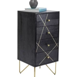 Kommoden & Sideboards-KARE Design Kommode Gold Vein 4 Schube 40X88Cm
