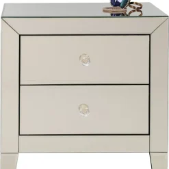 Kommoden & Sideboards-KARE Design Kommode Klein Luxury Champagne 2 Schube