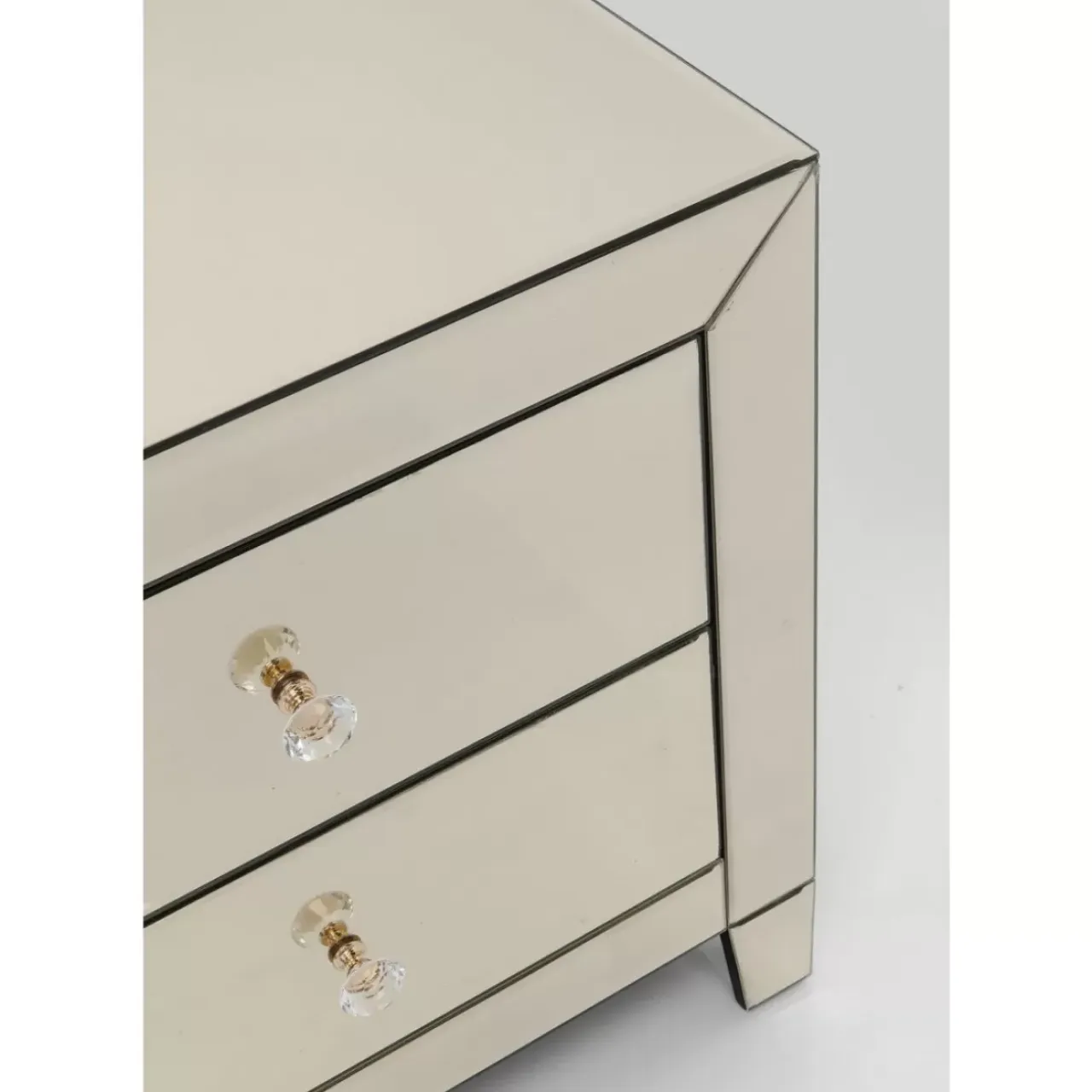 Kommoden & Sideboards-KARE Design Kommode Klein Luxury Champagne 2 Schube
