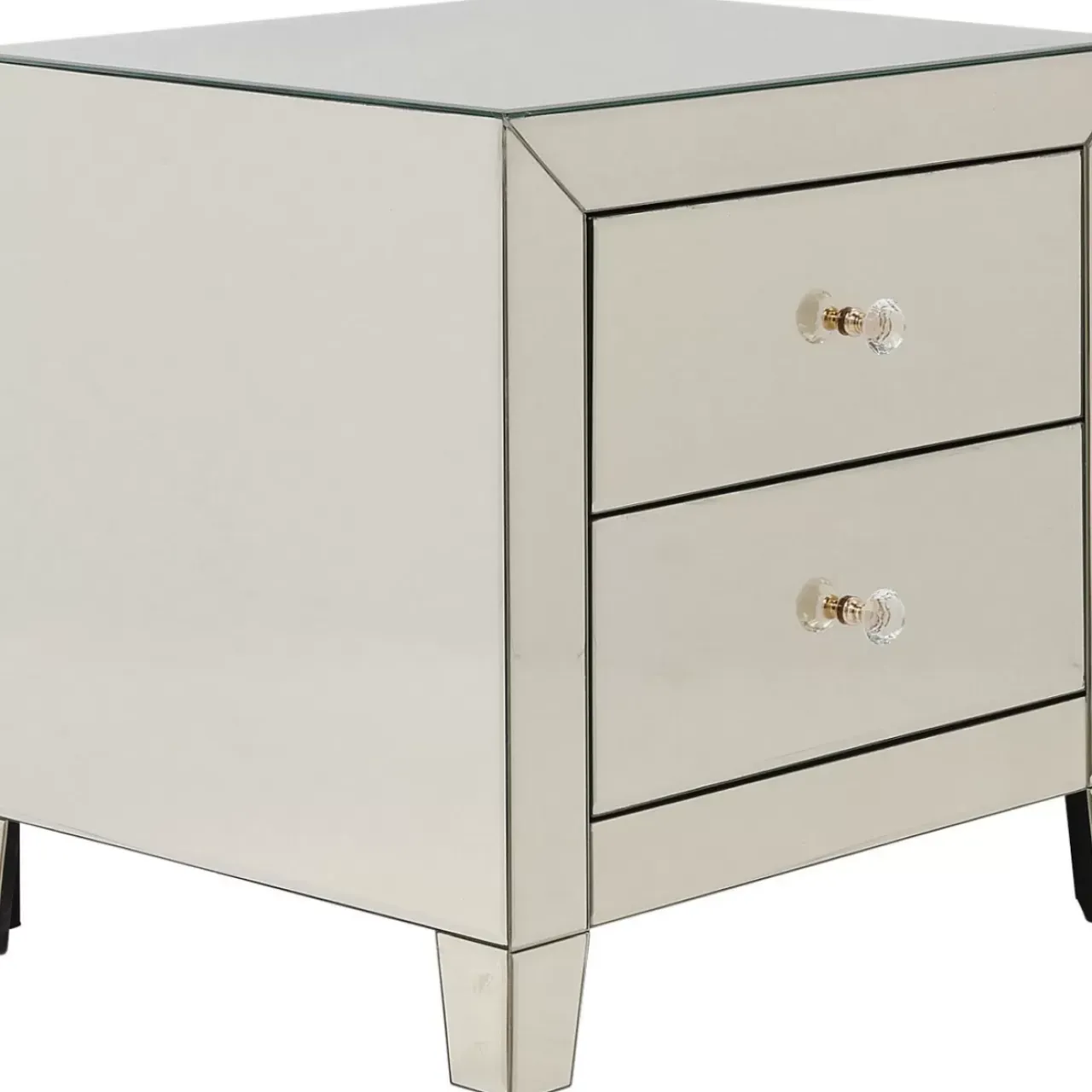 Kommoden & Sideboards-KARE Design Kommode Klein Luxury Champagne 2 Schube