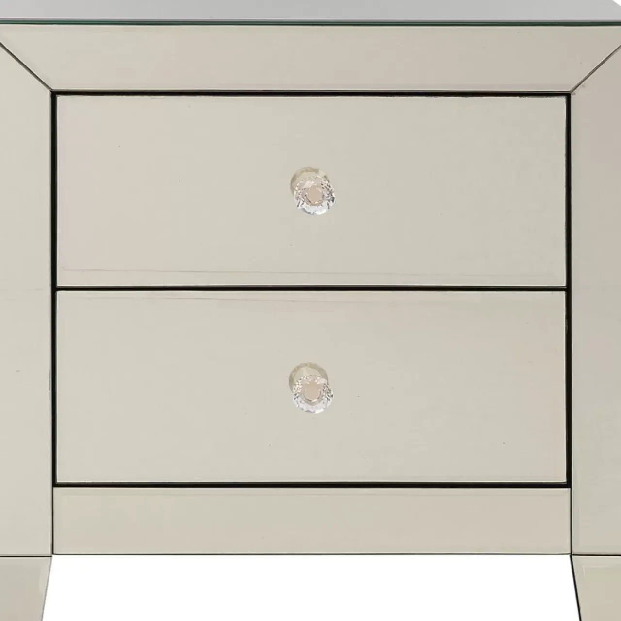 Kommoden & Sideboards-KARE Design Kommode Klein Luxury Champagne 2 Schube