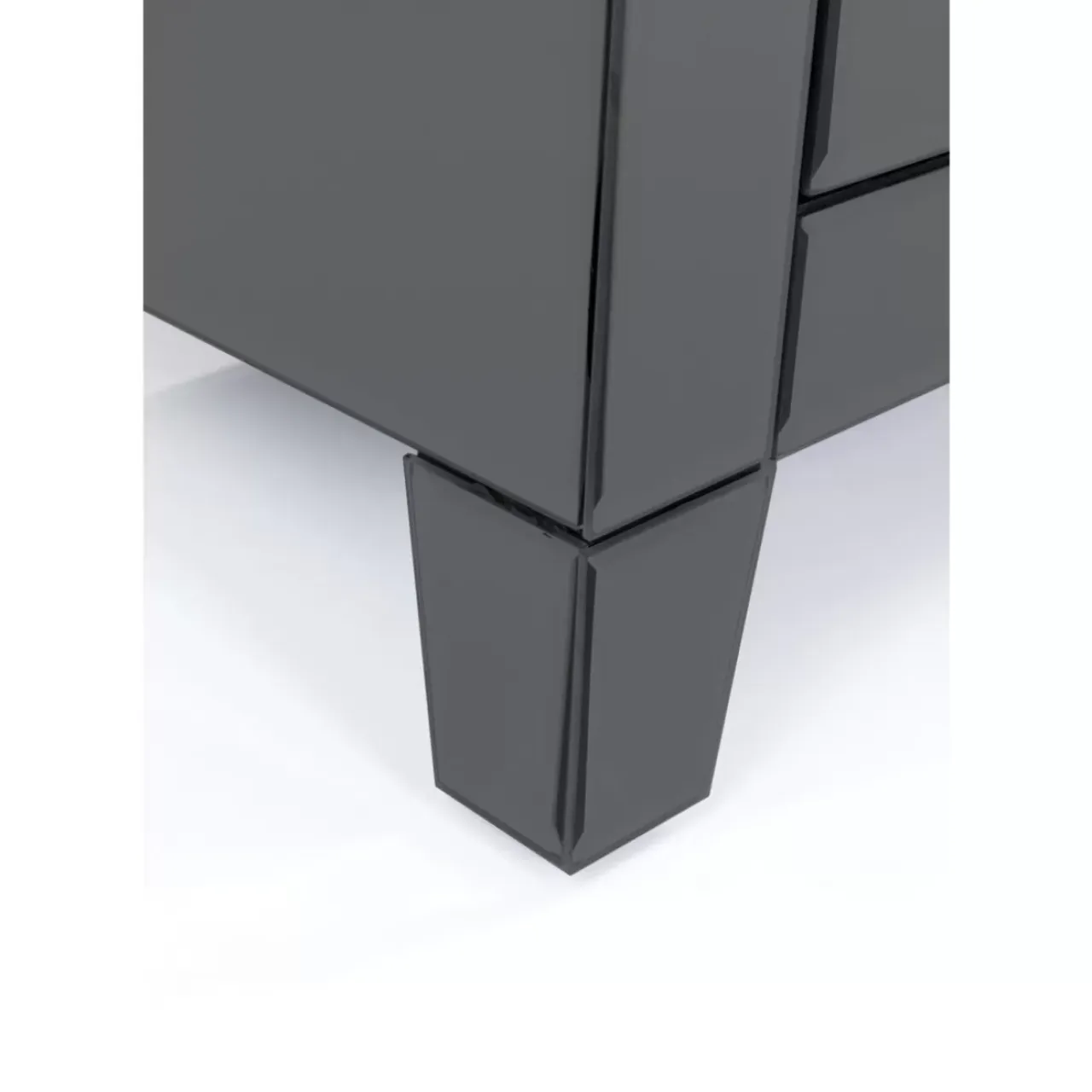 Kommoden & Sideboards-KARE Design Kommode Klein Luxury Push 2 Schube Grau