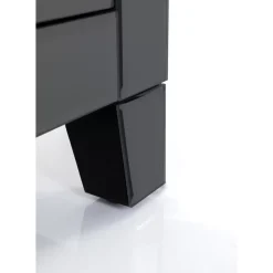 Kommoden & Sideboards-KARE Design Kommode Klein Luxury Push 2 Schube Grau