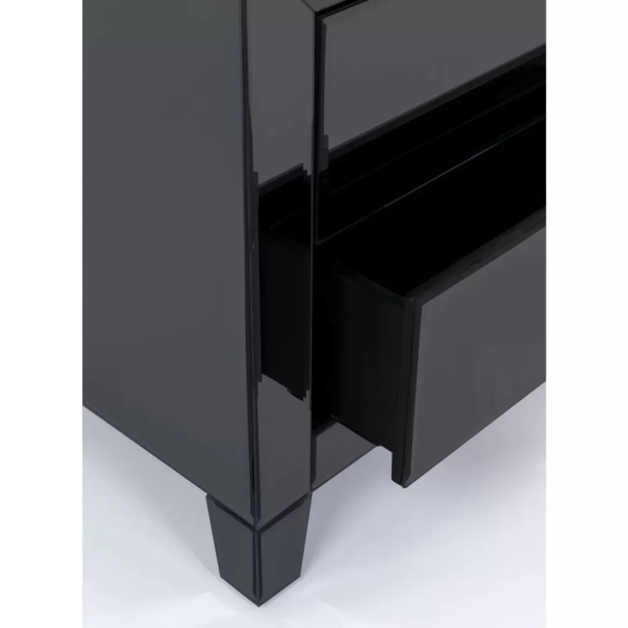Kommoden & Sideboards-KARE Design Kommode Klein Luxury Push 2 Schube Grau