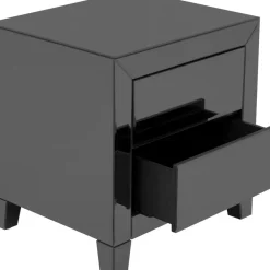 Kommoden & Sideboards-KARE Design Kommode Klein Luxury Push 2 Schube Grau