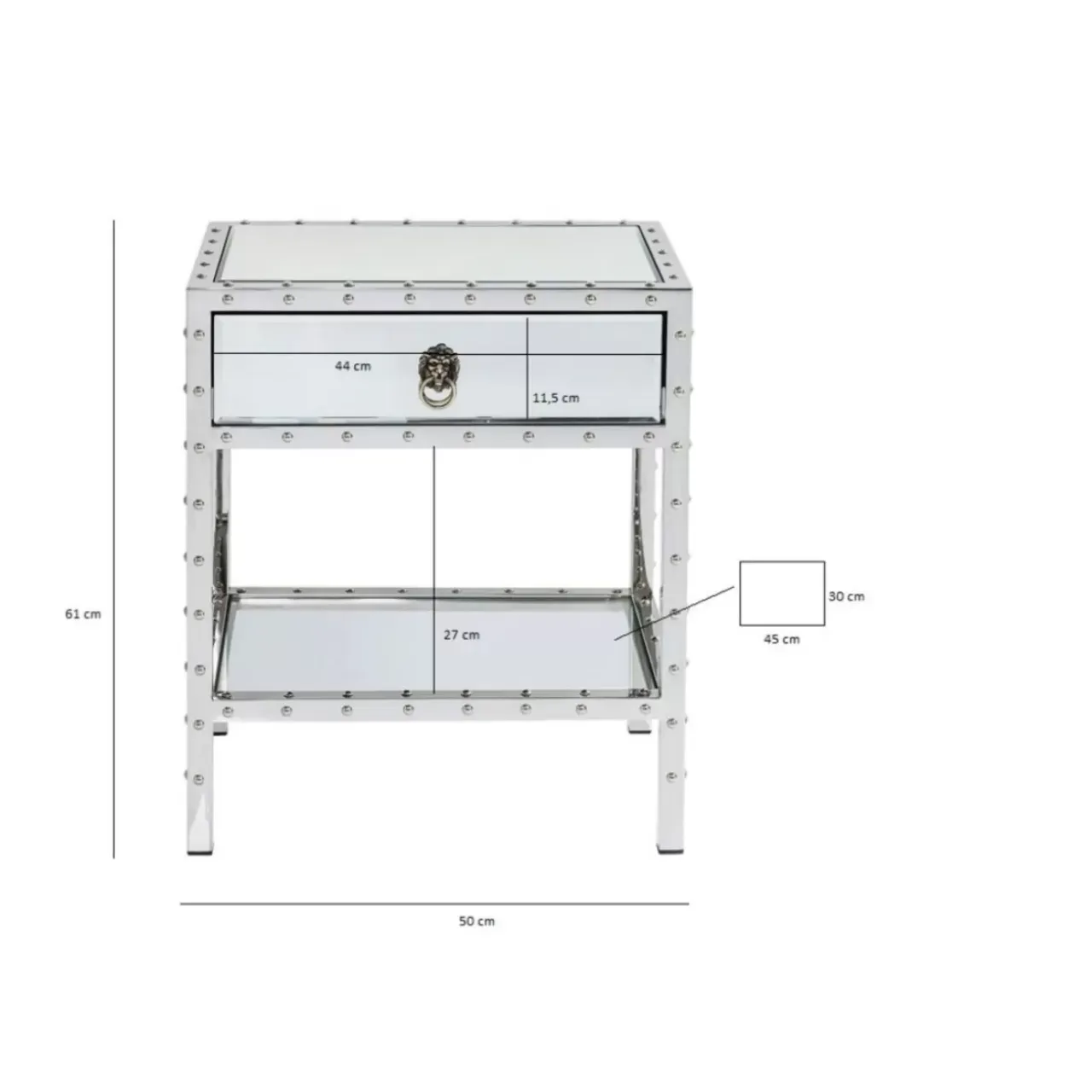 Kommoden & Sideboards-KARE Design Kommode Klein Rivet