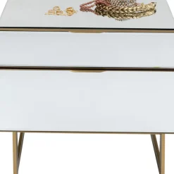 Kommoden & Sideboards-KARE Design Kommode Klein Soran Gold 49X50Cm