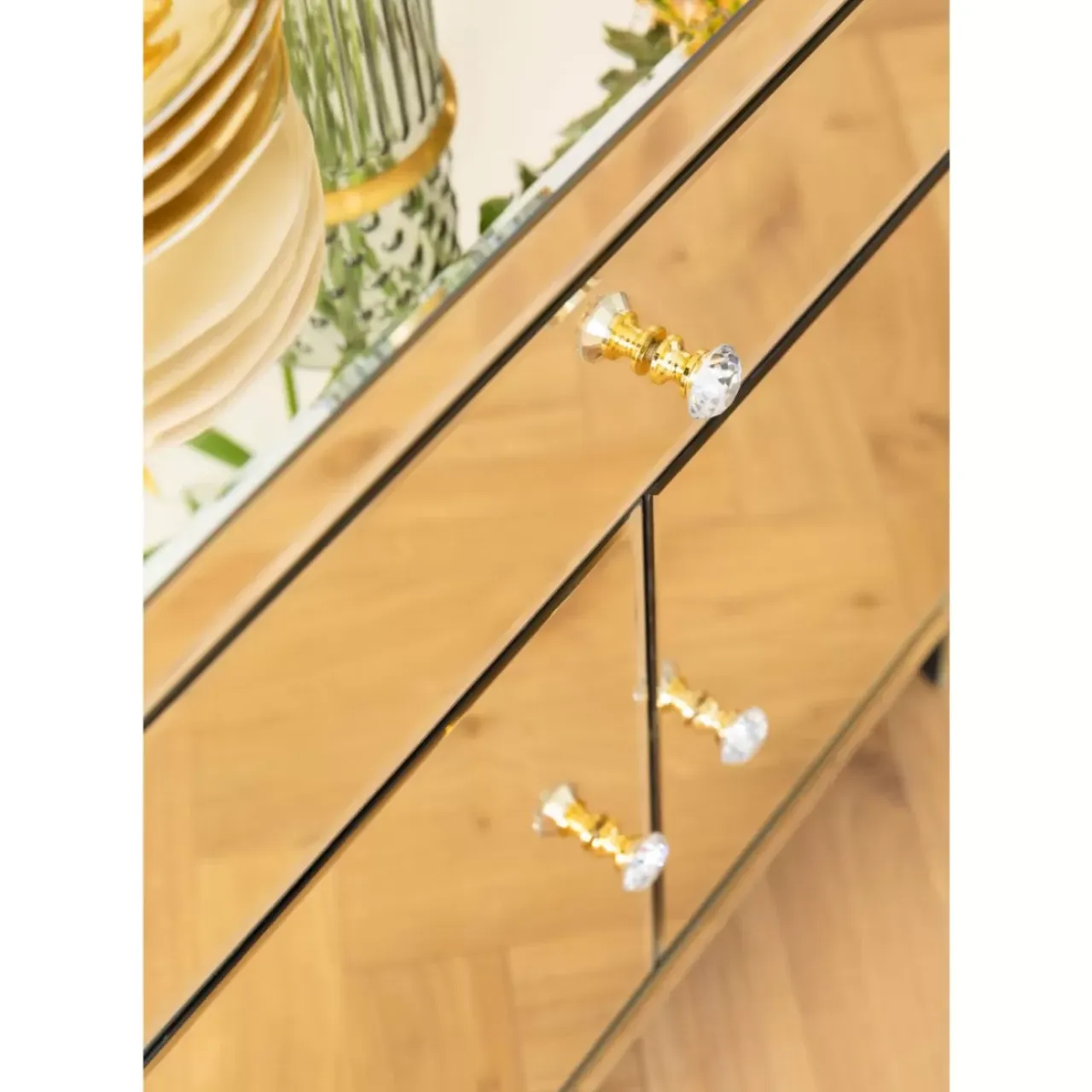 Kommoden & Sideboards-KARE Design Kommode Luxury Champagne 2-Turig 1 Schub