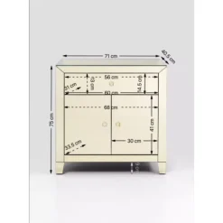 Kommoden & Sideboards-KARE Design Kommode Luxury Champagne 2-Turig 1 Schub