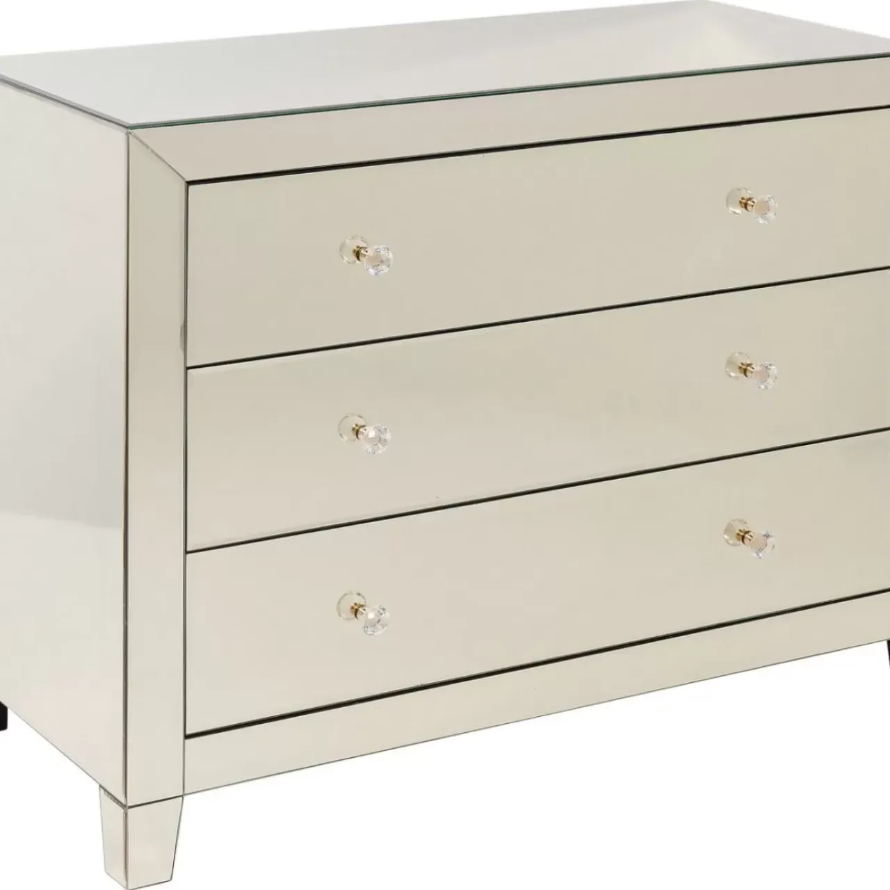 Kommoden & Sideboards-KARE Design Kommode Luxury Champagne 3 Schube