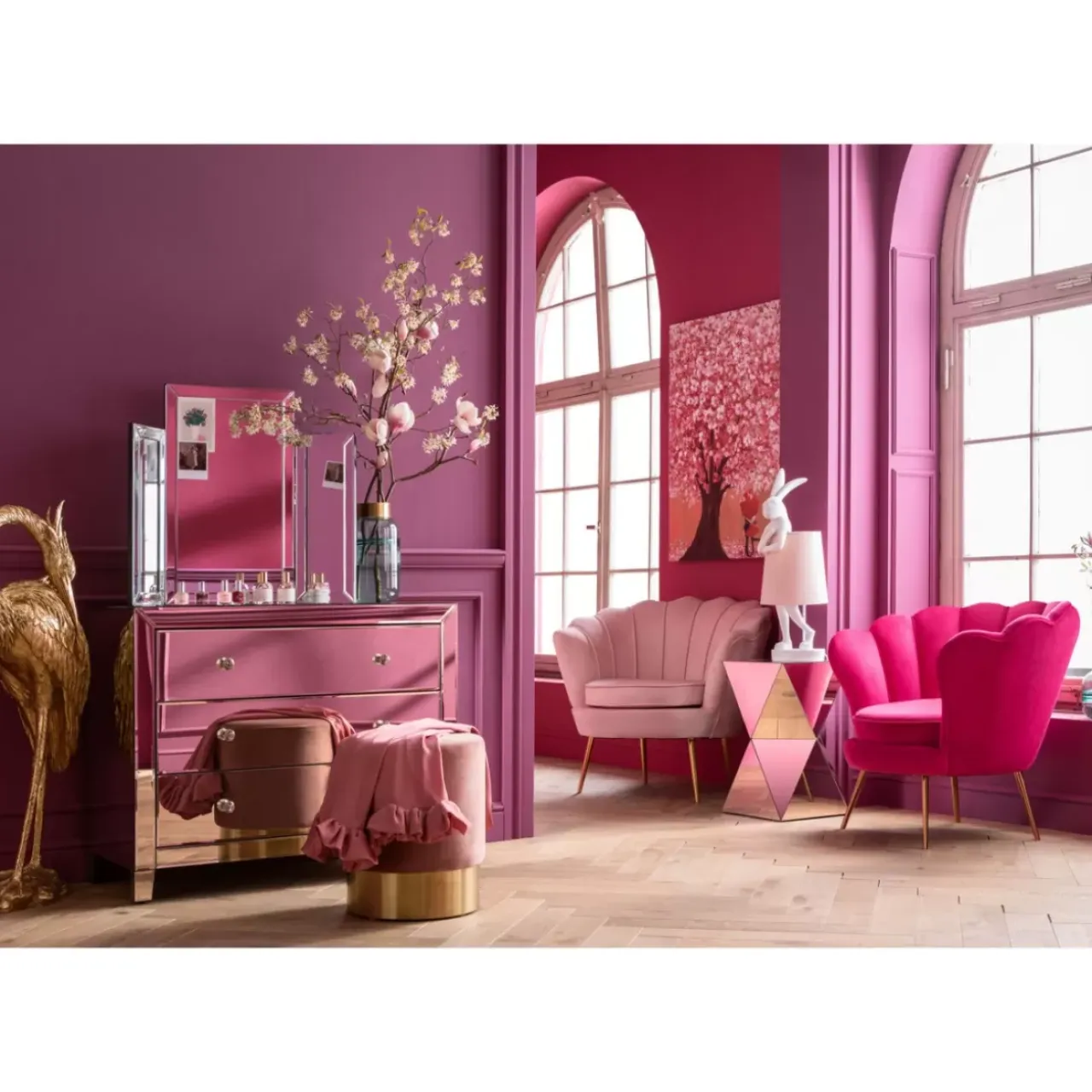 Kommoden & Sideboards-KARE Design Kommode Luxury Champagne 3 Schube