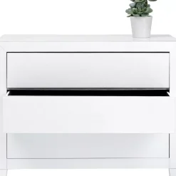 Kommoden & Sideboards-KARE Design Kommode Luxury Push 3 Schube Weiss