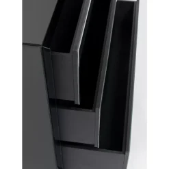 Kommoden & Sideboards-KARE Design Kommode Luxury Push 3 Schube Grau