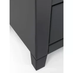 Kommoden & Sideboards-KARE Design Kommode Luxury Push 3 Schube Grau