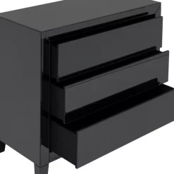 Kommoden & Sideboards-KARE Design Kommode Luxury Push 3 Schube Grau