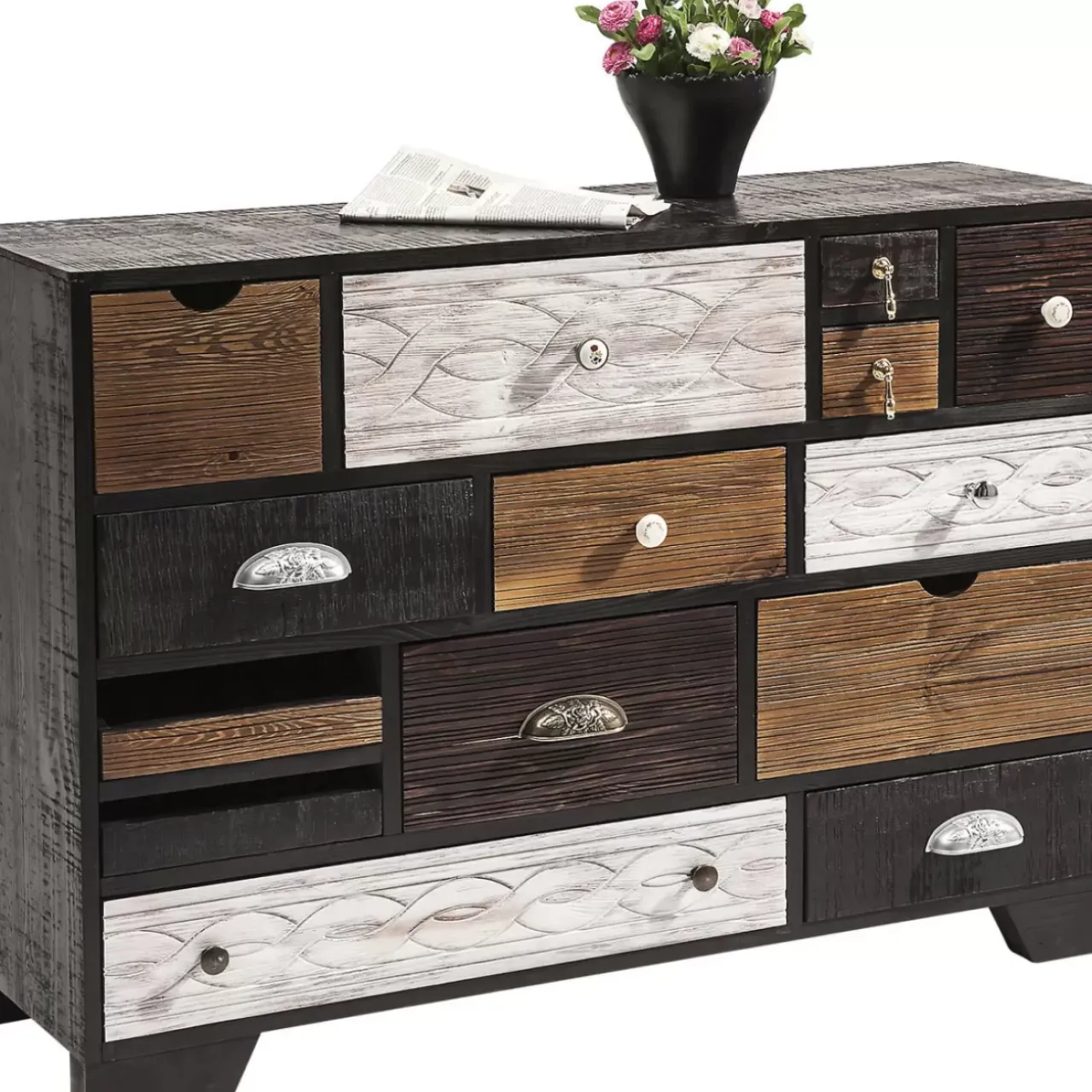 Kommoden & Sideboards-KARE Design Kommode Quinta 14 Schube