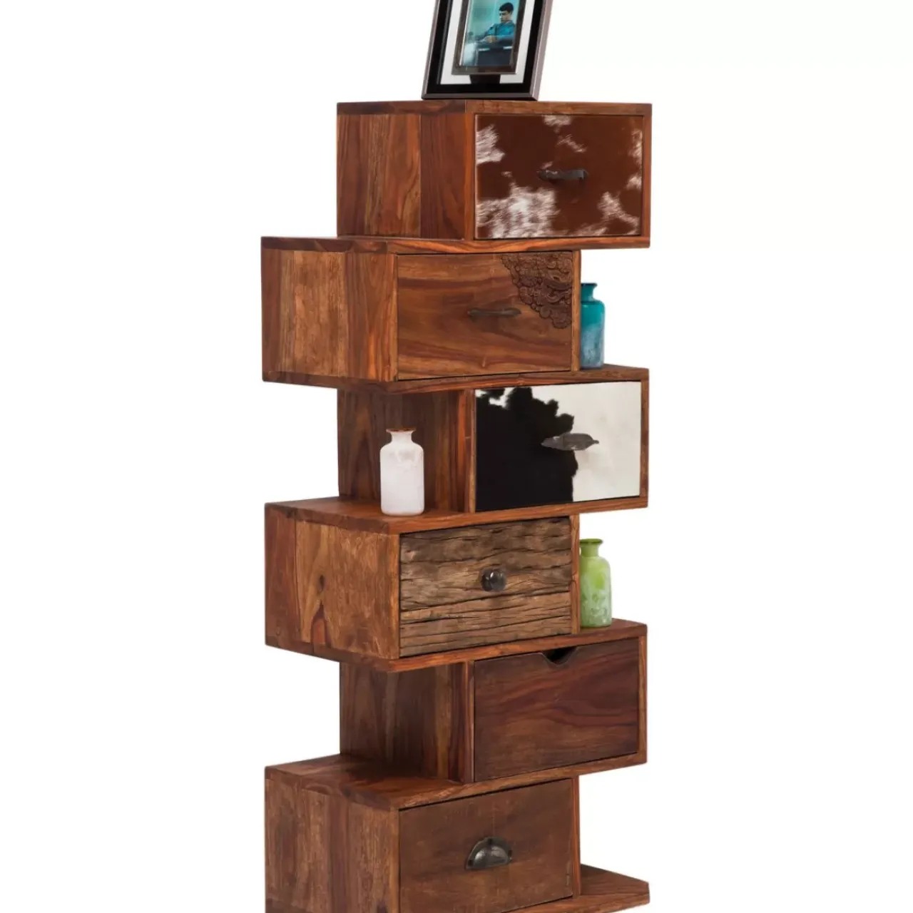 Kommoden & Sideboards-KARE Design Kommode Rodeo Zick Zack 6 Schube