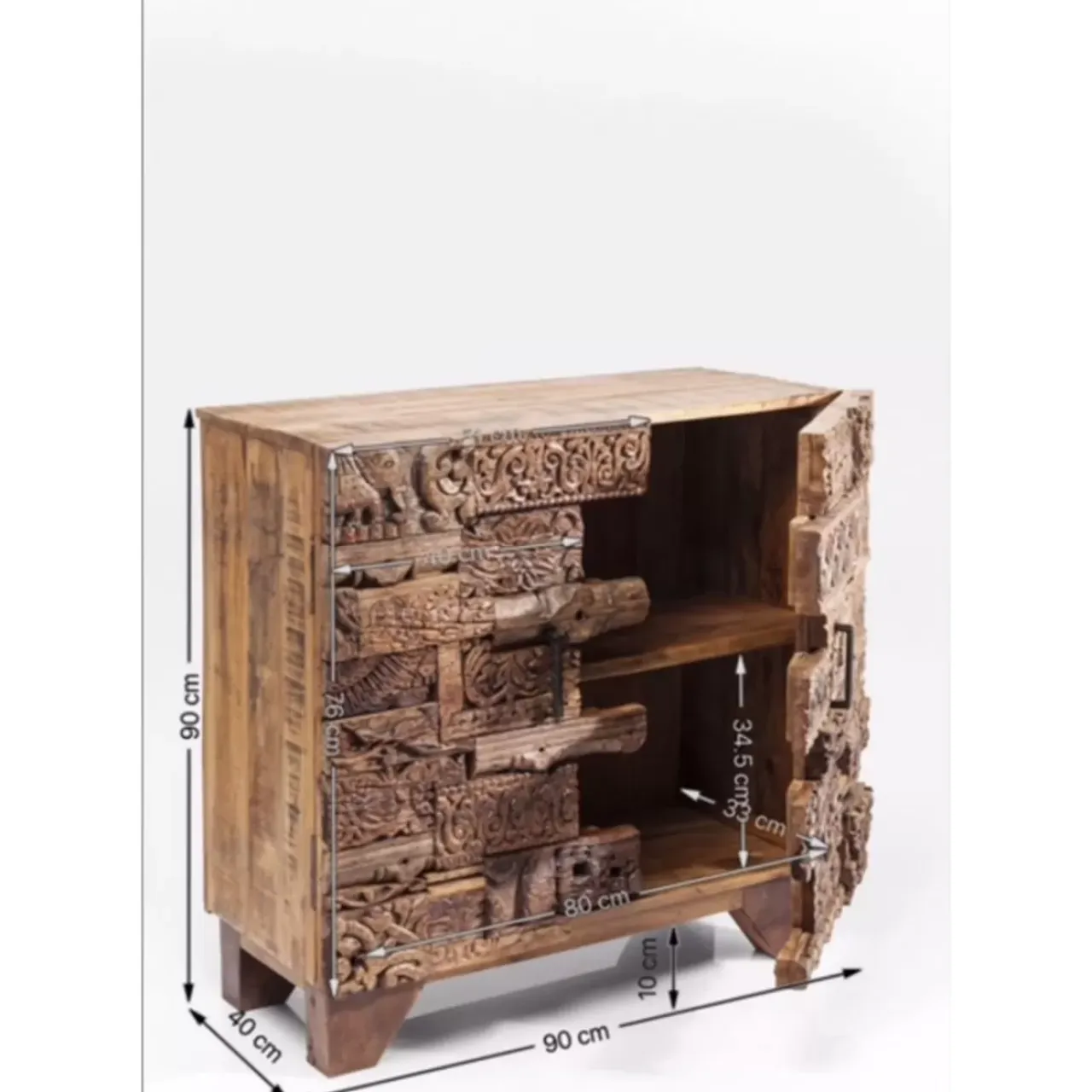 Kommoden & Sideboards-KARE Design Kommode Shanti Surprise Puzzle Nature