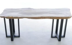Tische-KARE Design Konsole Alfredo Versteinertes Holz