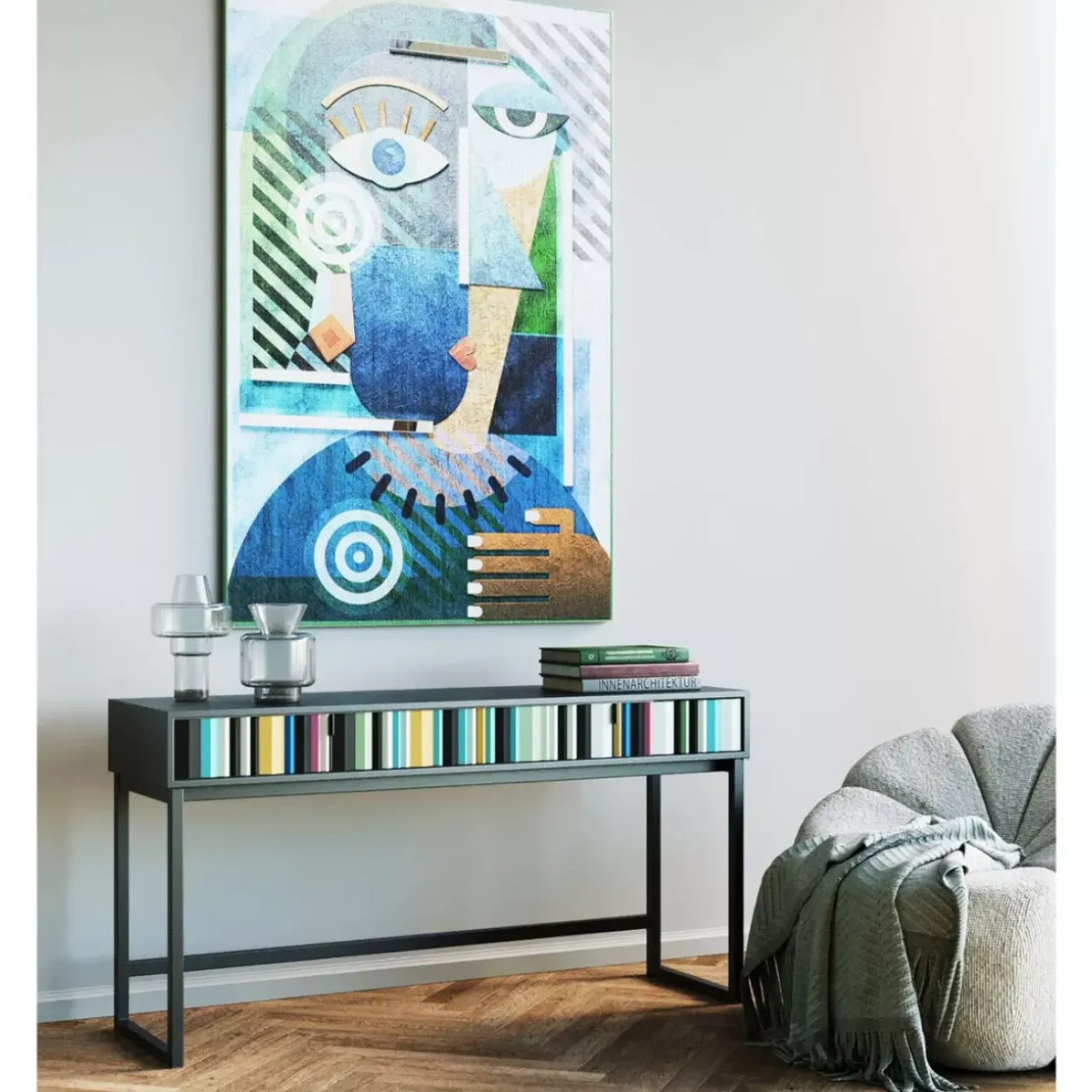 Kommoden & Sideboards-KARE Design Konsole Concertina Colore 136X40Cm