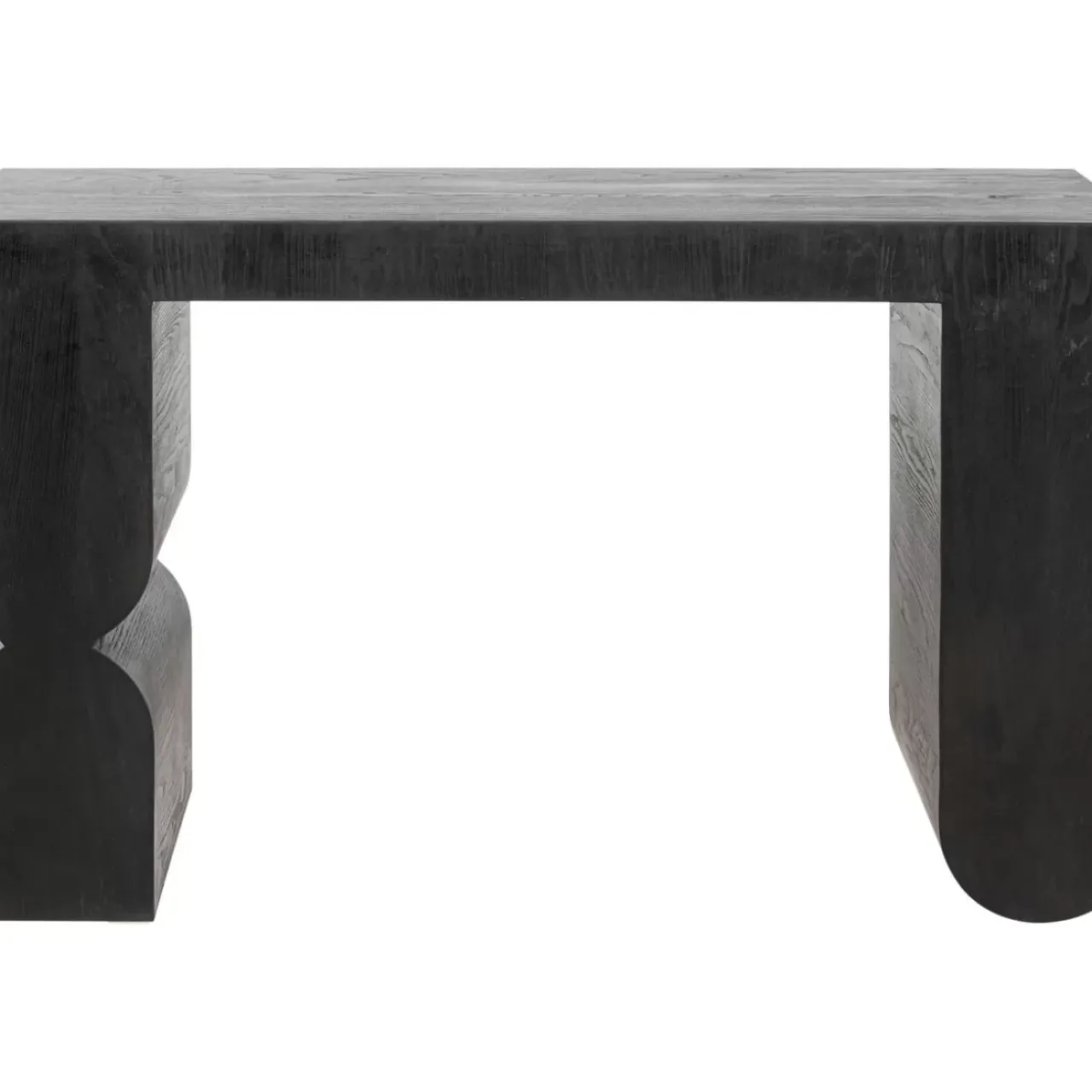 Kommoden & Sideboards-KARE Design Konsole Curve Schwarz 120X76Cm