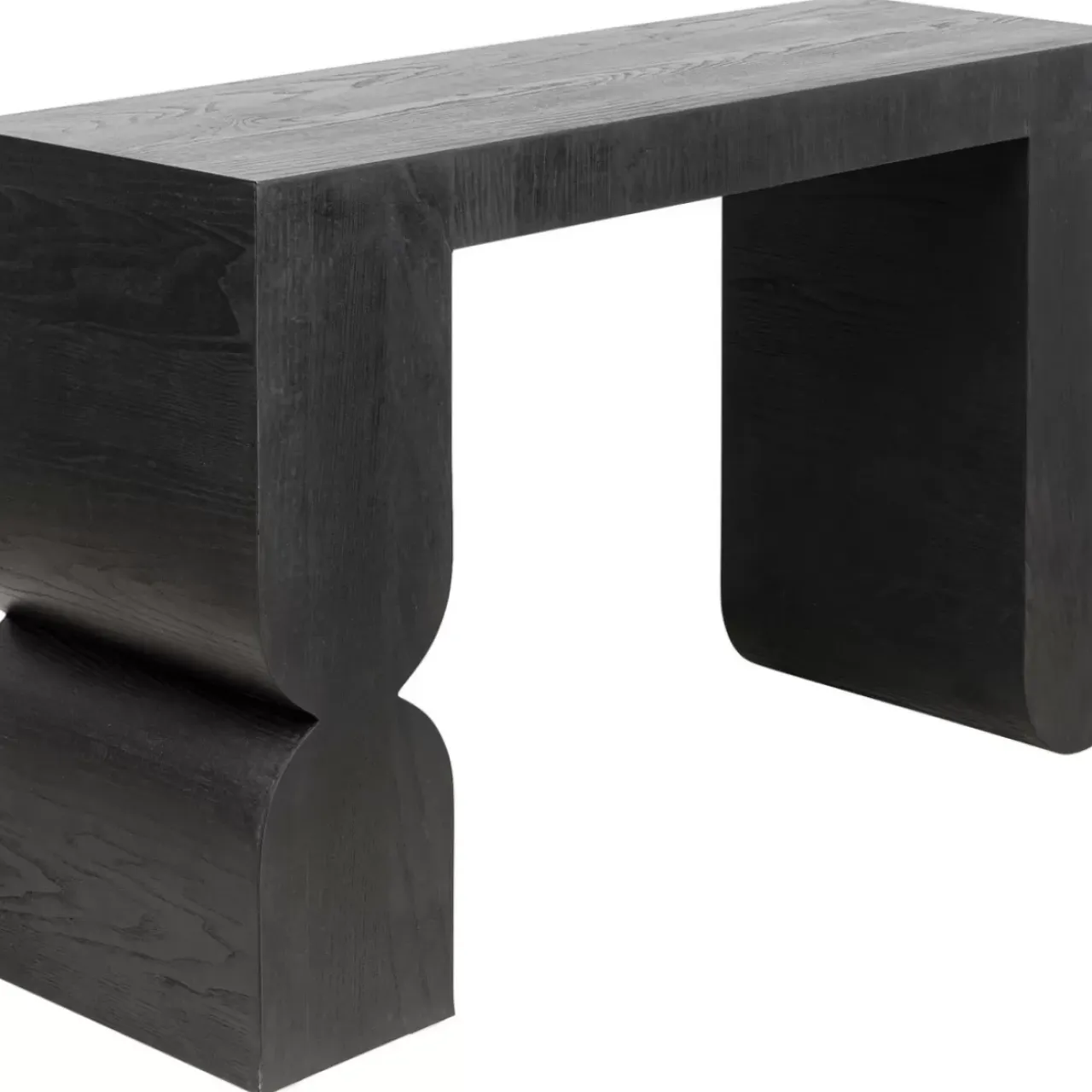 Kommoden & Sideboards-KARE Design Konsole Curve Schwarz 120X76Cm