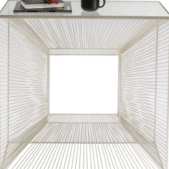 Kommoden & Sideboards-KARE Design Konsole Dimension Champagner 81X81Cm
