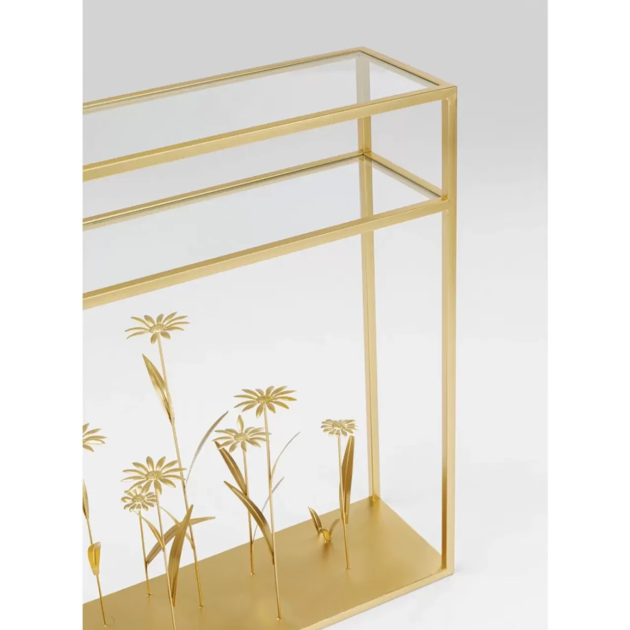 Kommoden & Sideboards-KARE Design Konsole Flower Meadow Gold 100
