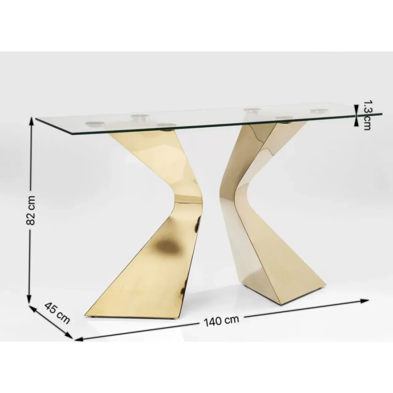 Kommoden & Sideboards-KARE Design Konsole Gloria Chrome