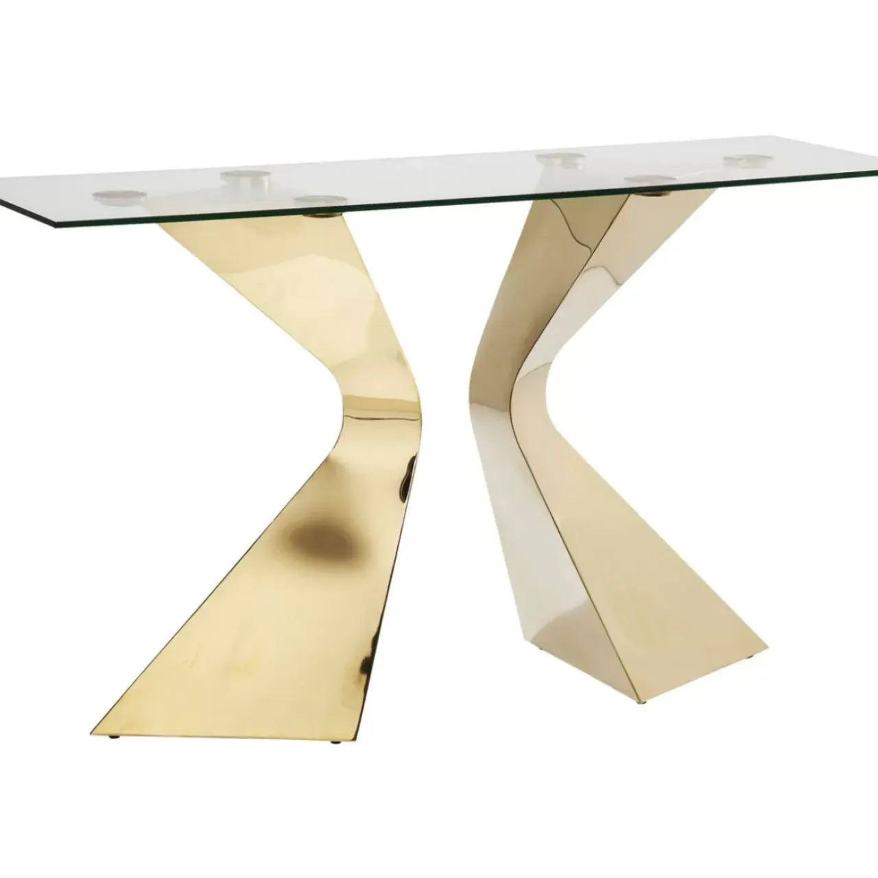 Kommoden & Sideboards-KARE Design Konsole Gloria Gold