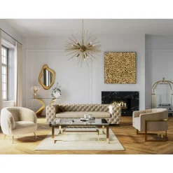 Kommoden & Sideboards-KARE Design Konsole Gloria Gold