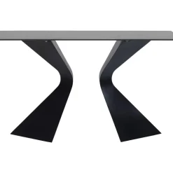 Kommoden & Sideboards-KARE Design Konsole Gloria Schwarz Keramik 140X81Cm