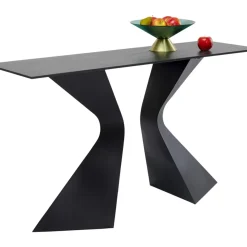 Kommoden & Sideboards-KARE Design Konsole Gloria Schwarz Keramik 140X81Cm