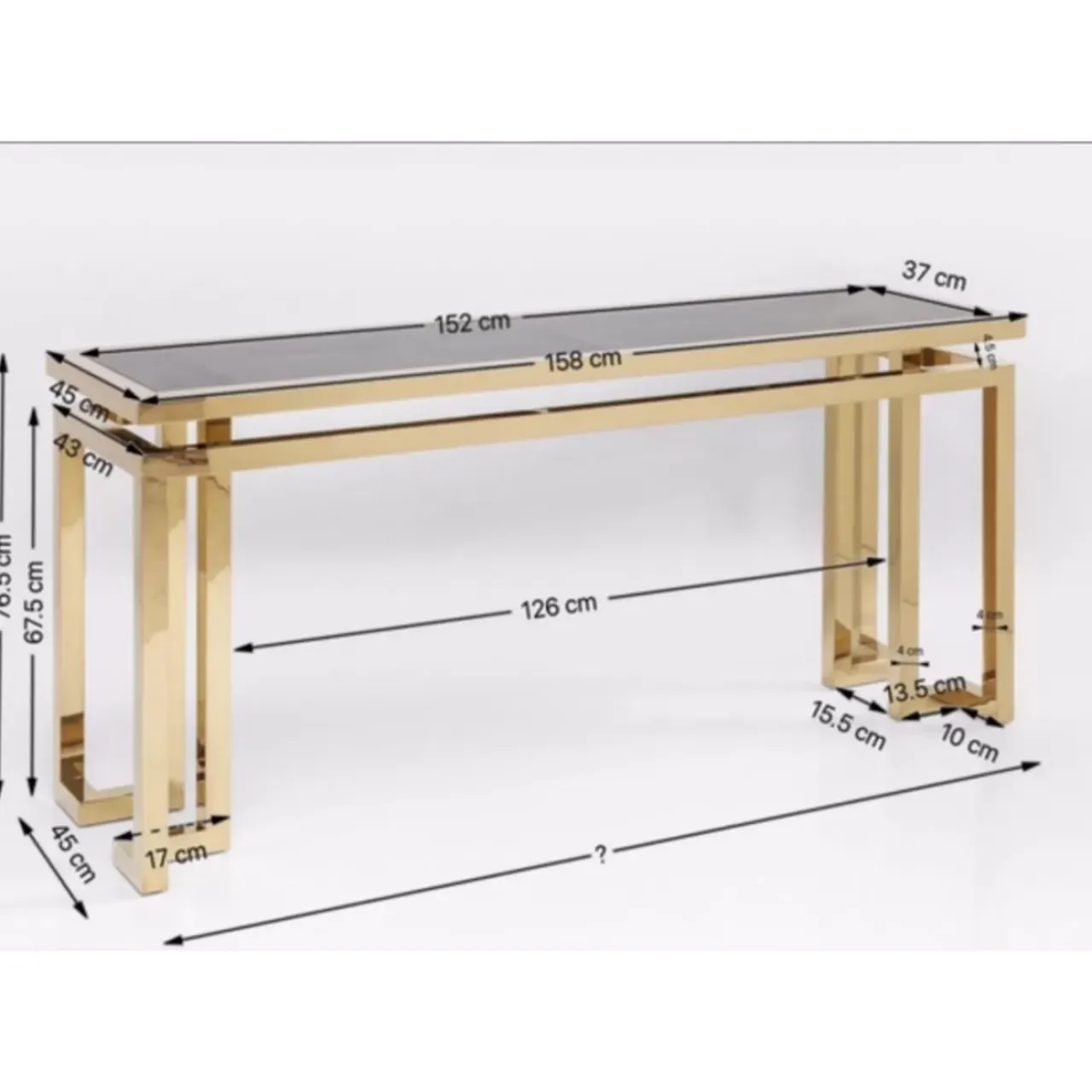 Kommoden & Sideboards-KARE Design Konsole Gold Rush