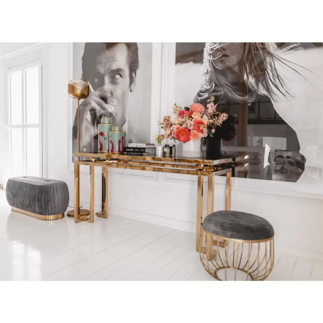 Kommoden & Sideboards-KARE Design Konsole Gold Rush