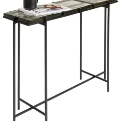 Kommoden & Sideboards-KARE Design Konsole Ice Schwarz 98X80Cm