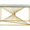 Kommoden & Sideboards-KARE Design Konsole Laser Gold 120X40
