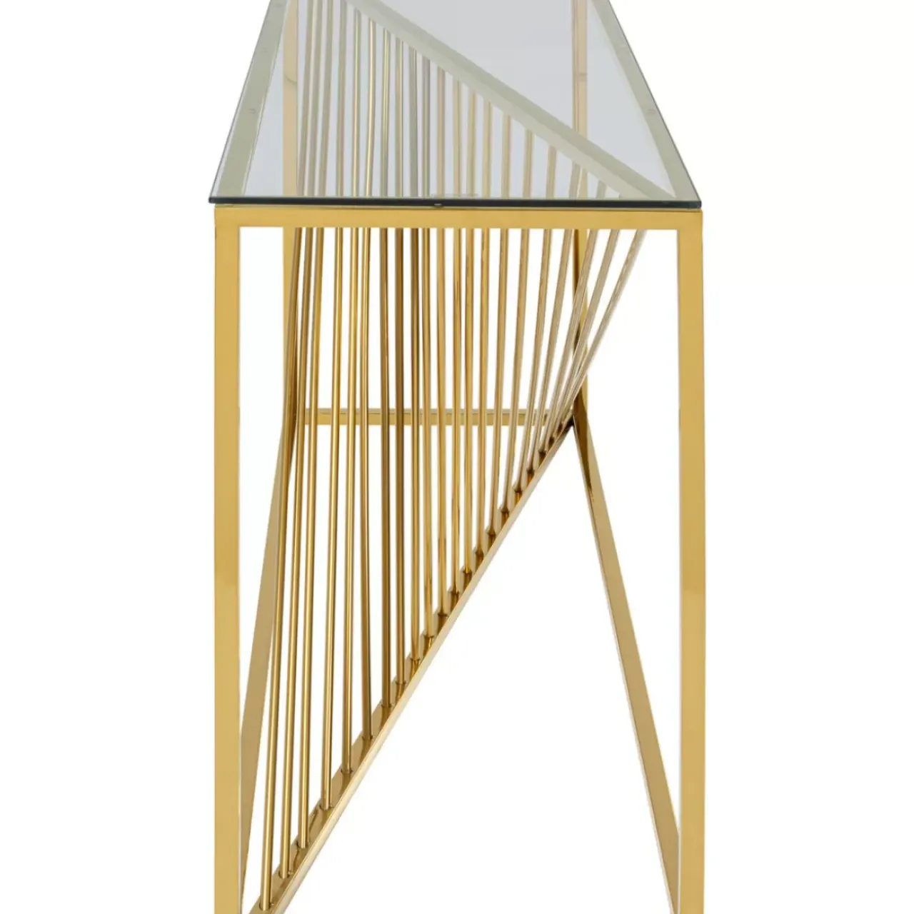 Kommoden & Sideboards-KARE Design Konsole Laser Gold 120X40