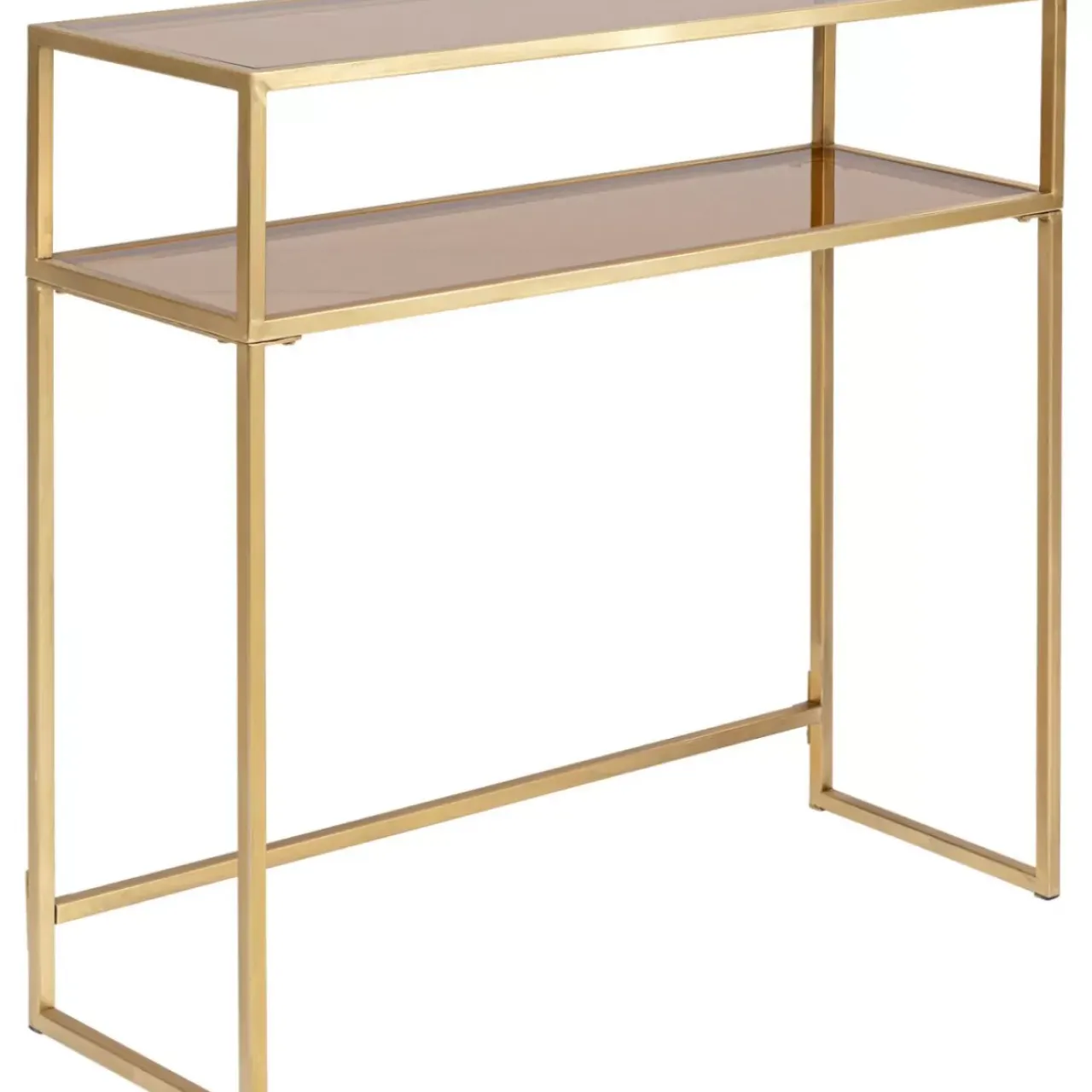 Kommoden & Sideboards-KARE Design Konsole Loft Gold 85X80Cm