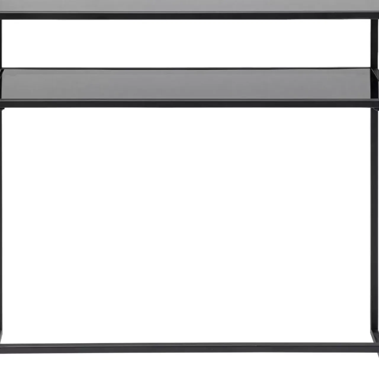 Kommoden & Sideboards-KARE Design Konsole Loft Schwarz 80X85