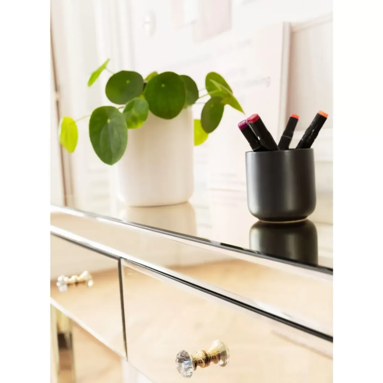 Kommoden & Sideboards-KARE Design Konsole Luxury Champagne