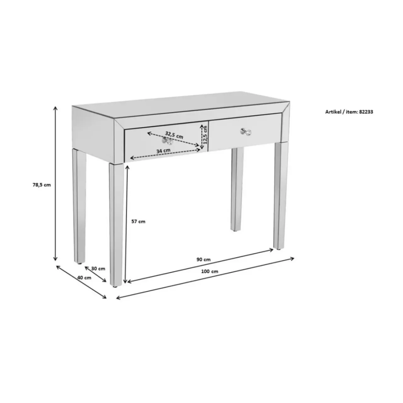 Kommoden & Sideboards-KARE Design Konsole Luxury Champagne