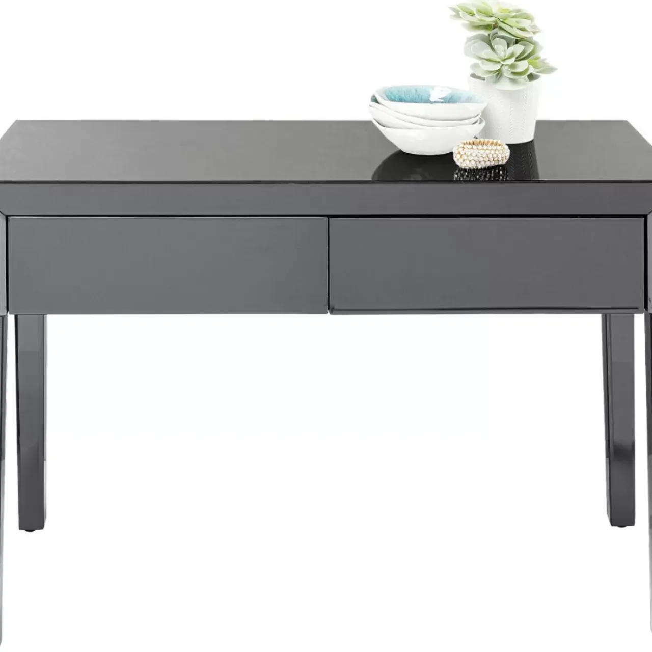 Kommoden & Sideboards-KARE Design Konsole Luxury Push Grau