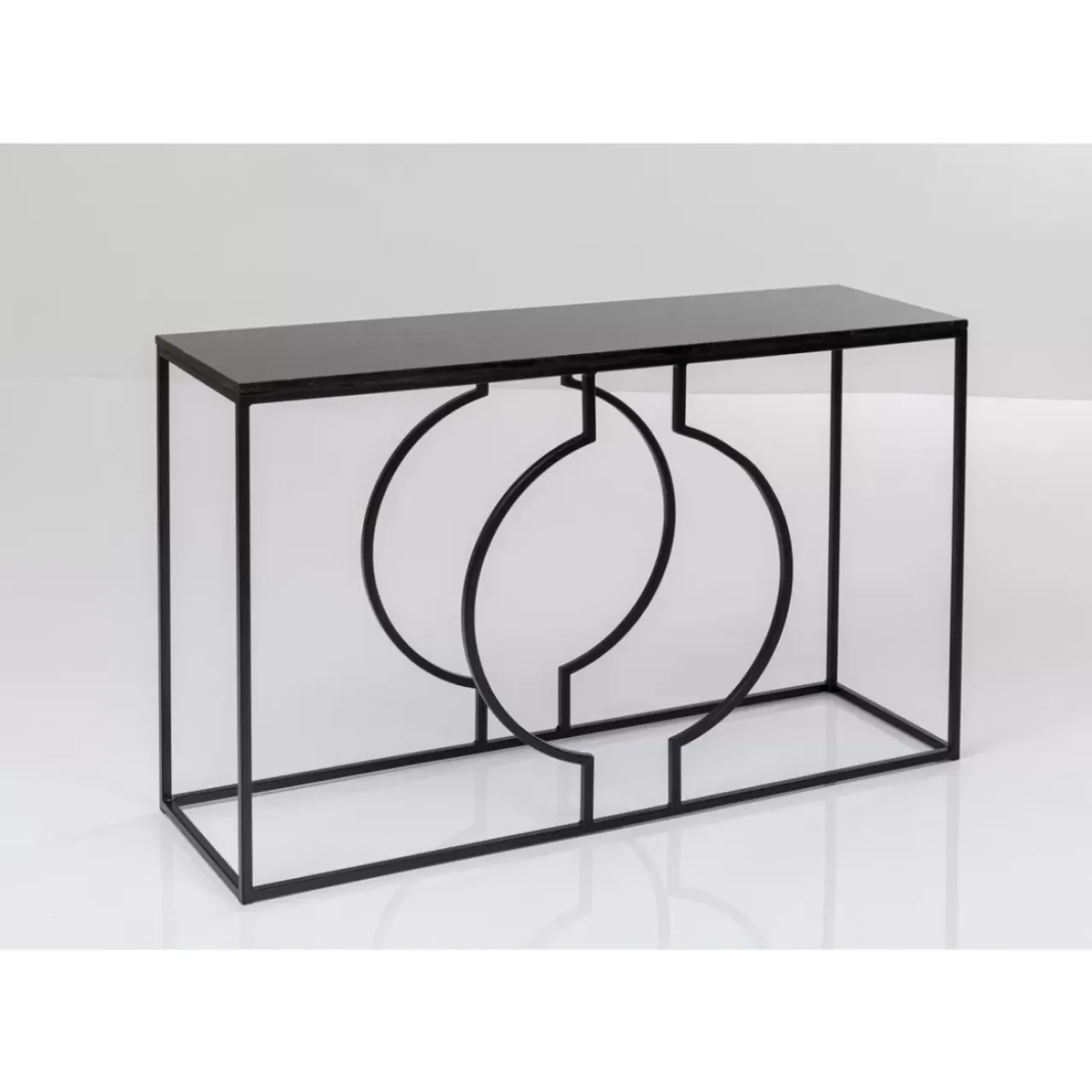 Kommoden & Sideboards-KARE Design Konsole Miami Loft Schwarz 120X75Cm