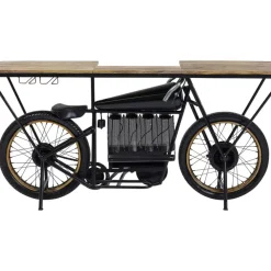 Kommoden & Sideboards-KARE Design Konsole Motorbike Schwarz