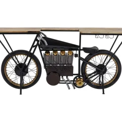 Kommoden & Sideboards-KARE Design Konsole Motorbike Schwarz