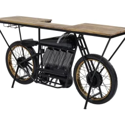 Kommoden & Sideboards-KARE Design Konsole Motorbike Schwarz