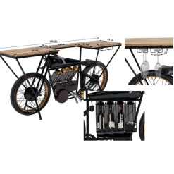 Kommoden & Sideboards-KARE Design Konsole Motorbike Schwarz