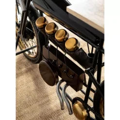 Kommoden & Sideboards-KARE Design Konsole Motorbike Schwarz