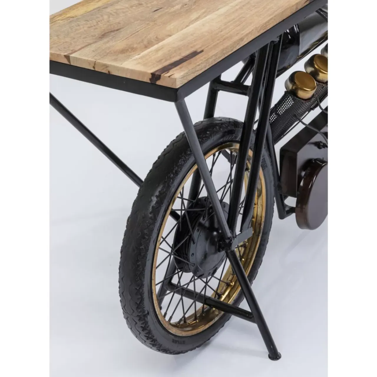 Kommoden & Sideboards-KARE Design Konsole Motorbike Schwarz